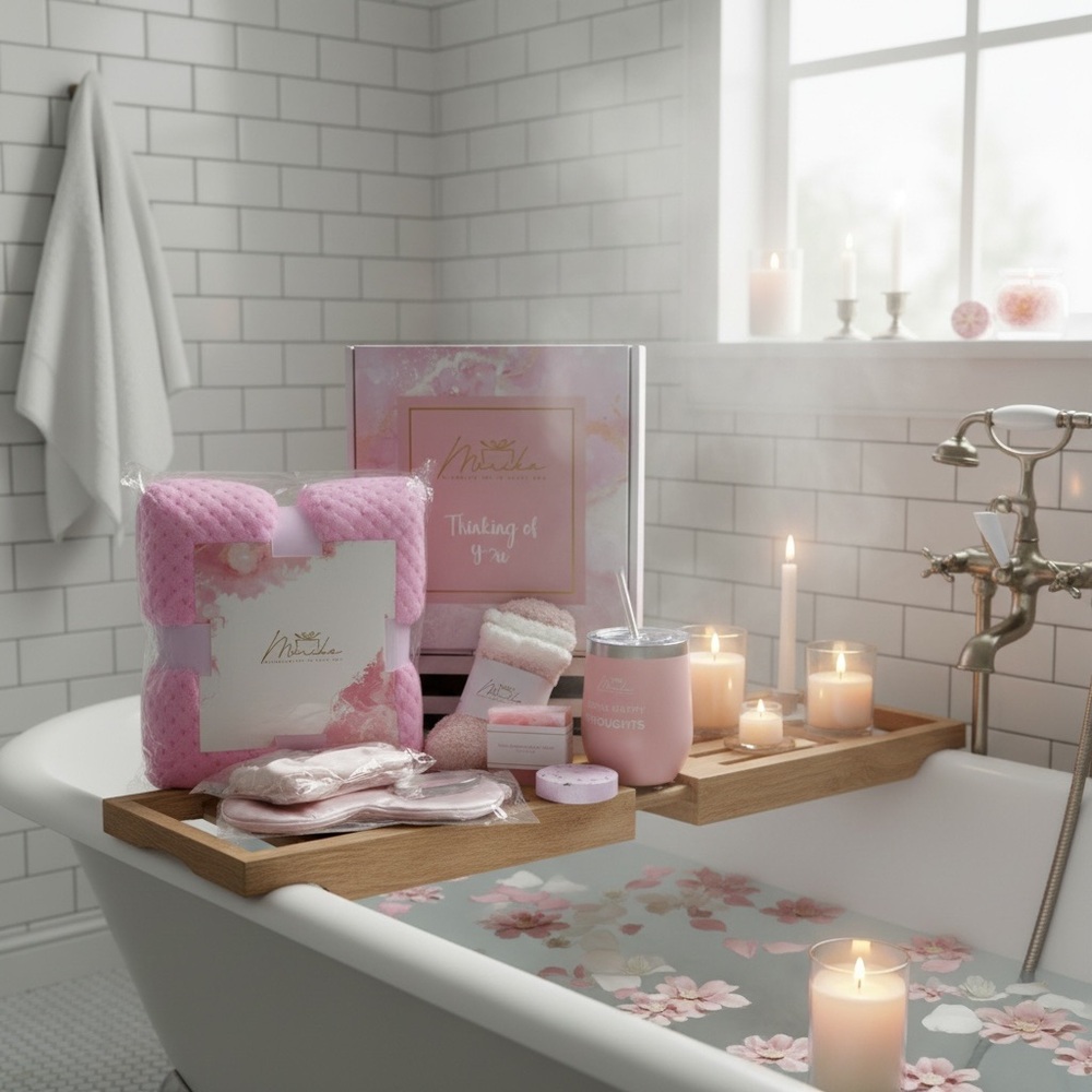 Merika Pink Relaxation Spa Gift Set